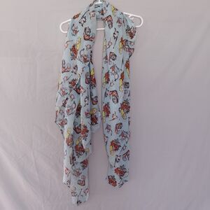 Loungefly x Disney ALICE IN WONDERLAND LARGE SCARF 44x72 VGC